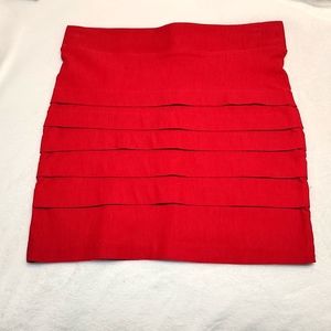 Red, Body Central Skirt,  Medium
